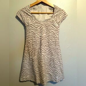 Offline by Aerie Zebra Print Cap Sleeve Athletic Dress/Skort